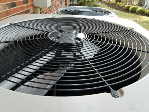 An AC system outside a Dallas, GA home