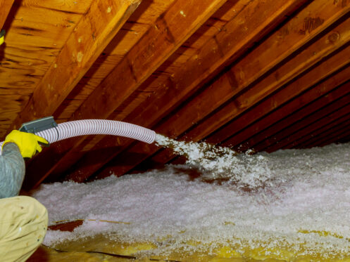 Blown-in insulation